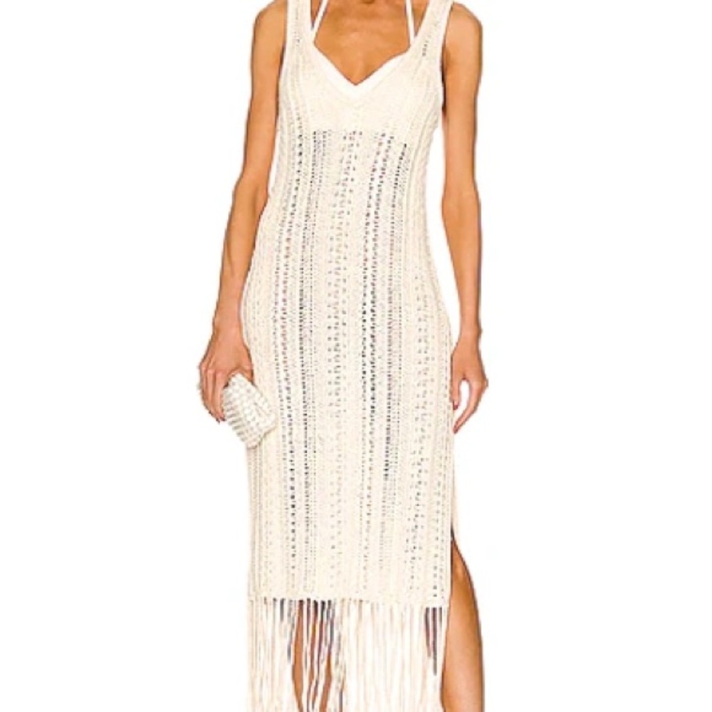 Jonathan Simkhai Cream Crochet Dress - Picture 4 of 10